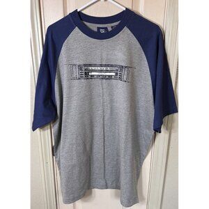 NWT Twenty X Wrangler Mens Lg Gray & Blue Short Sleeve T-Shirt